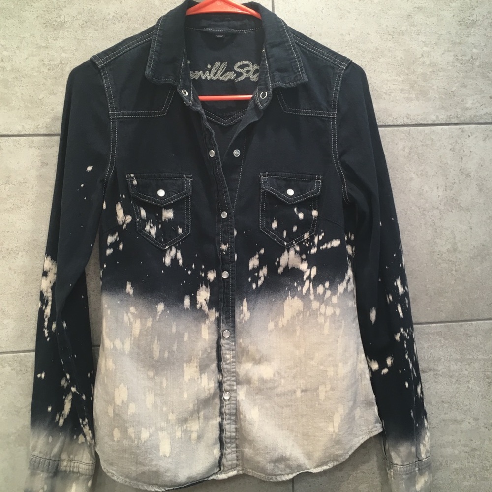 Denim button up